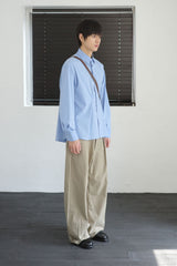tailored wide slacks