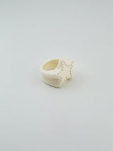 【お気に入り追加で応募】[Formica] Star Stud ring (Ivory)