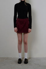 Wool turtleneck top_black