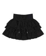[NF] PUFF SWEAT CANCAN MINI SKIRT_(BLACK)_F24QD874