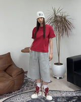 Dopen High-Density Cut Crop Short Sleeve Tee