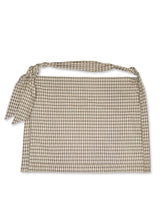 000Design Cotton Check Tie Bag / Olive