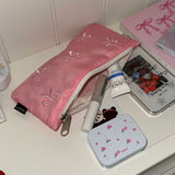 (S/S) ribbon pattern pencil case (2 colors)