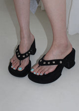 BUCKLE THIGH BOOTS FLIPFLOPS (3color)
