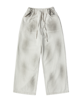 26SS WOMAN DIRTY WASHED WIDE DENIM PANTS