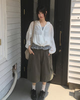 [MADE] Simo Pigment Banding Cotton Long Wide Pants