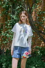ROSE MESH TOP (2 COLORS)