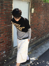 スウィート セミクロップ ショートスリーブ Tシャツ 6C