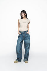 25SS BASIC LOGO WOMAN SLEEVELESS DARK BEIGE