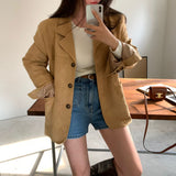 [Bellide made/boy fit] INAF Suede Slit blazer jacket