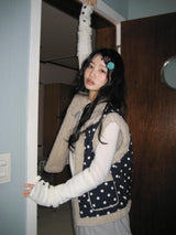 [Hand] ファジーボタンウォーマー (ブラウン)