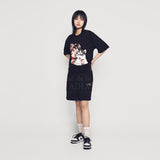24FW ドッグハグガールベビーフェイス半袖Tシャツ (OVERSEAS EXCLUSIVE) ブラック