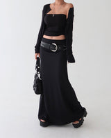 26FW Shirring Tube Top & Cardigan Set