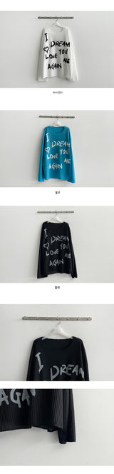 Dream Boxy Long Sleeve Knit T-shirt