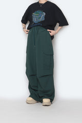 Solid Big Pocket Cargo Pants