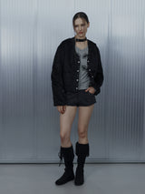 SHORT CHOKER JACKET / BLACK