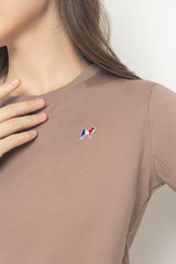Flo レディース T シャツ ダークブラウン