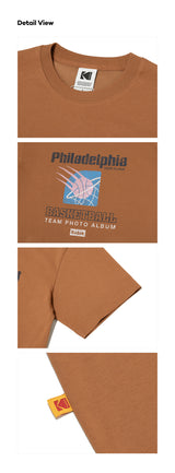 レタリングショートスリーブTシャツ【BROWN】