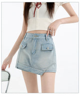 Inner Lined Cargo A Line Mini Skort