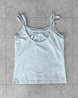 DUAL SHIRRING LAYERED CAMI