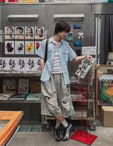 クリーンストライプ ツーポケット 半袖シャツ