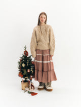 Basic Cable Knitwear (Beige)