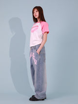 LIPS RINGER TEE (PINK)
