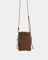 Stripes mini bag BROWN