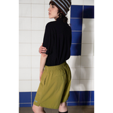 LOGO NYLON SHORT / OLIVE