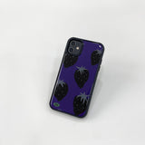 ストロベリー(purple) スマホケース (epoxy bumper)