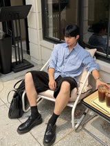 One four peaked stripe shirt