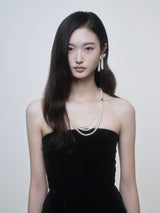 Pearl star necklace