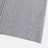 Rib Line Muscle Fit Zip-Up Knit