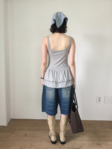 Ruffle Deep Crewneck Nashi (3color)