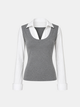 Emma Layered Collar Shirt