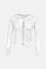 Ribbon Loop Tie Cardigan