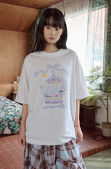 26SS★ DTPリボンクジラ半袖Tシャツ