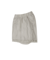 Layered Mesh Nylon Midi Skirt / Beige