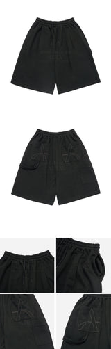 24FW カーペンターズリーショートパンツ ブラック