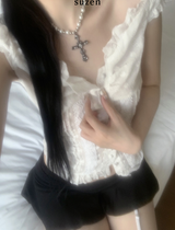 Sindy lace button blouse