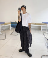 No.8208 basic box half T (9color)