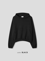 No.1474 high neck crop hood T (3color)