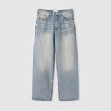 Ice Washed Wide Denim Pants
