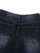 Rope baggy balloon darkblue jean