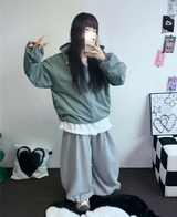 ダウンピンタックバルーンコットンソフティーロングパンツ 🩶🤎🖤3COLOR