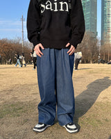 ボウェンツータックバルーンデニムパンツ