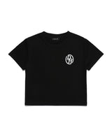 DOUBLE LINE STACK LOGO CROP T-SHIRTS