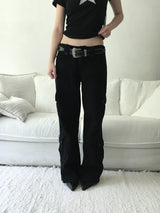 button cargo pants