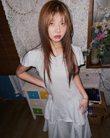 (3color) Soft Flare Slub Short Sleeve Tee