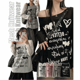 Wonder Loose Fit See-Through Round Knitwear
